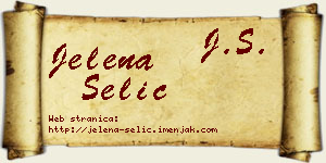 Jelena Selić vizit kartica